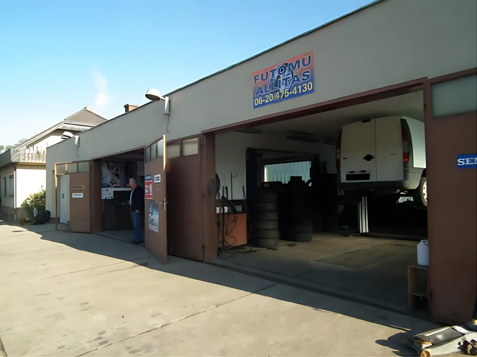 Professional car service facility
